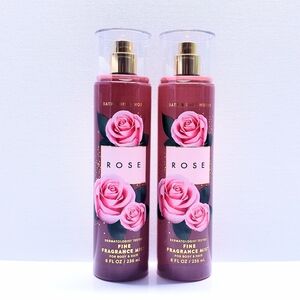 Bath & Body Works ROSE Body Spray, 8 fl oz (2 pcs)